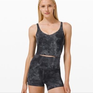 NWT Lululemon Align Tank navy tie dye pattern size 12